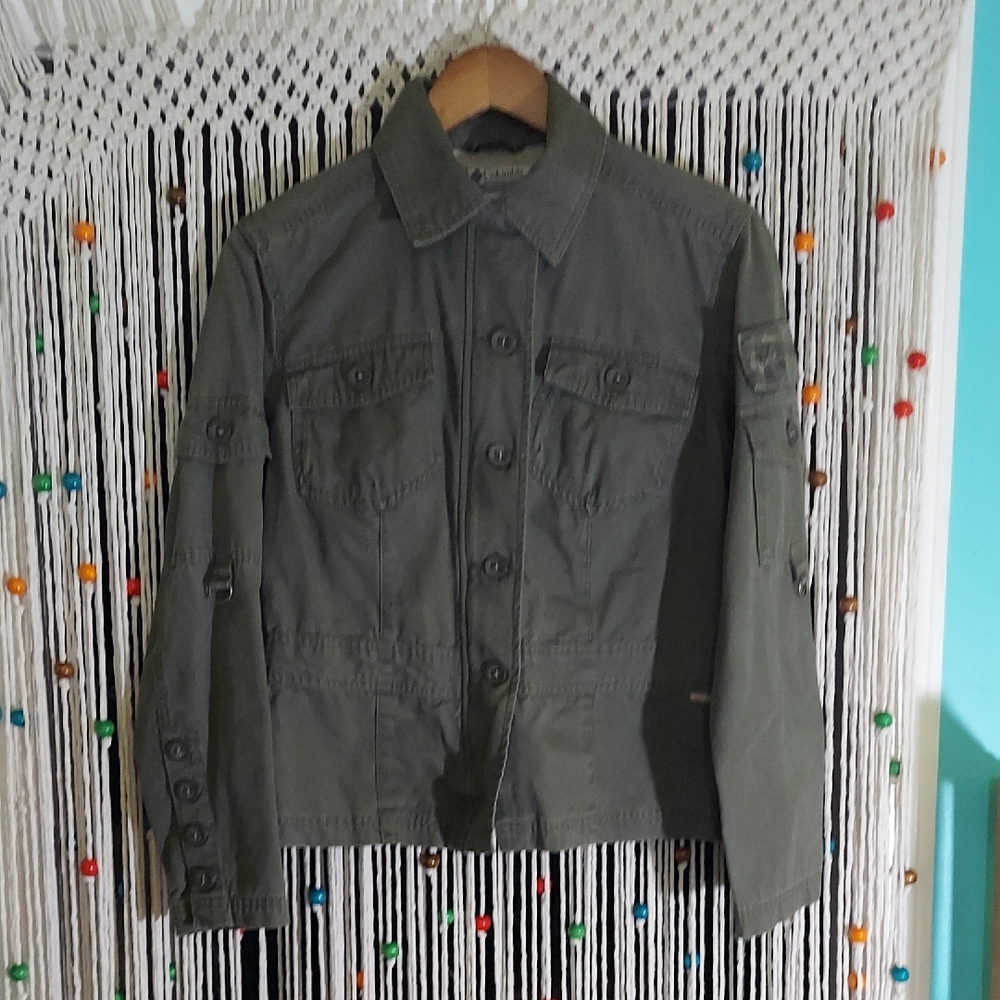 Columbia Olive Green Canvas Jacket